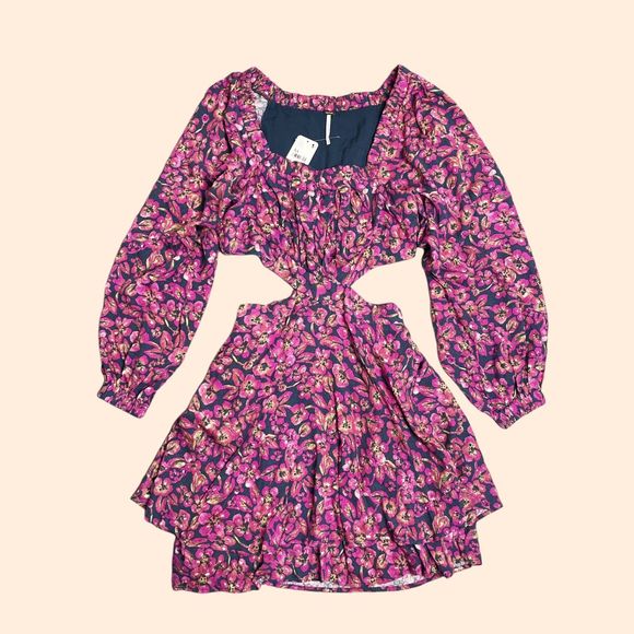 Free People Jael Cutout Mini Dress - Picture 1 of 4